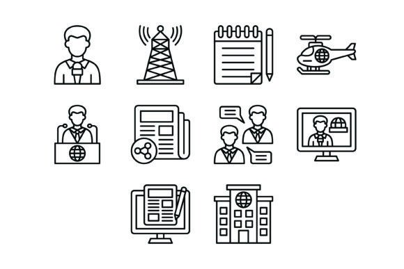 10 Journalism Outline Icons: The Essential Visual Toolkit for Modern Storytellers