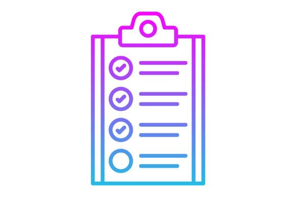 Elevate Your Projects with the Tasks Line Gradient Icon