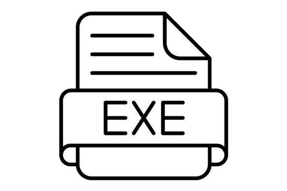 Exe File Outline Icon: A Clean Visual for Modern Tech