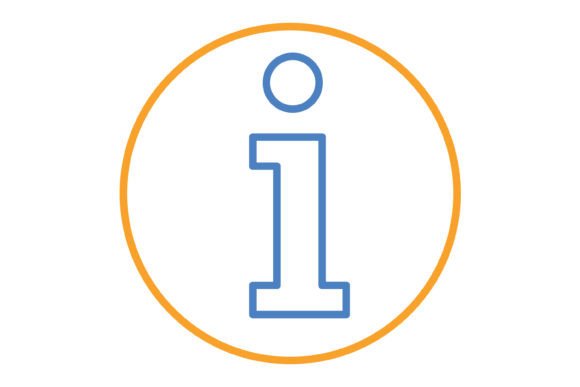 Info Blue & Orange Line Icon: A Designer's Asset for Clear Visuals