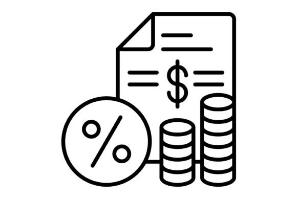 Interest Rate Outline Icon: Your Financial Design Toolkit
