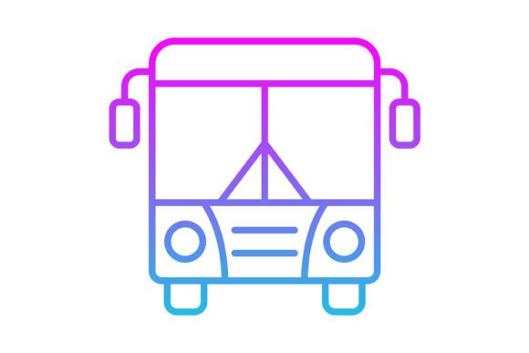Mastering Visual Communication with the Public Transport Line Gradient Icon