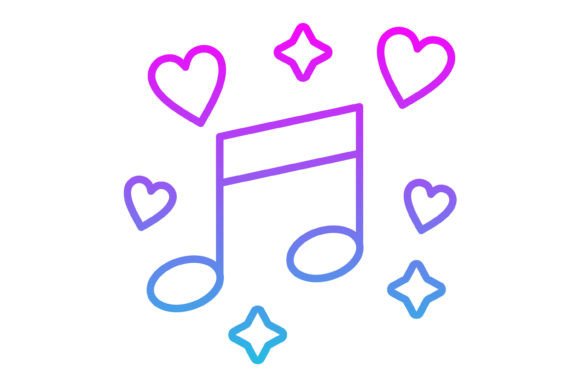 Musical Notes Line Gradient Icon: A Designer's Guide