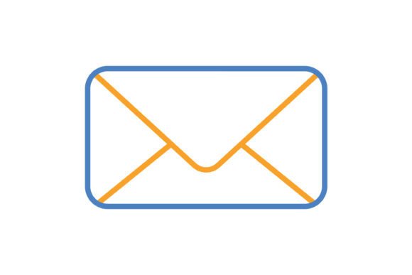 Practical Icons: Mastering the Message Blue & Orange Line Icon