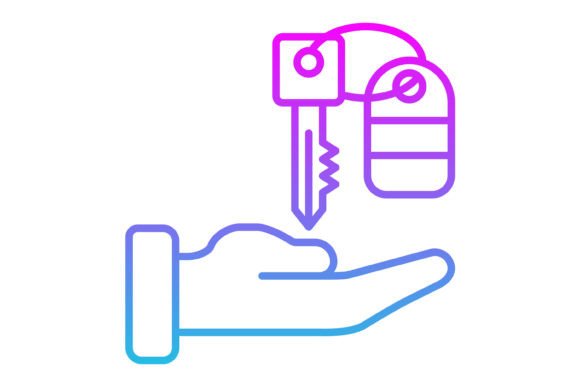 Valet Parking Line Gradient Icon: A Designer's Guide to Versatile Branding
